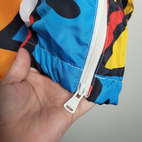 Members Only x Keith Haring colorful graffiti zip front hooded windbreaker XL - Picture 6 of 11
